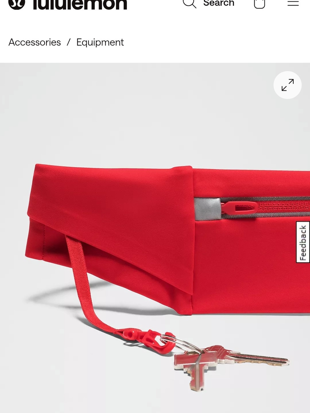 lululemon athletica Red Waist Pack Bag